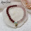 Charm Bracelets Rose Sisi Chinese Style Bracelet Year Of Life Tiger For Women Transfer Blessing Strawberry Crystal Jewelry WomanCharm Inte22