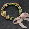 Nakrycia główek Druhny Lata Floral Crown Fashion Flower Pałąk dla ubocznych dziewcząt Wedding Hair Akcesoria Party Stylish Headpiece