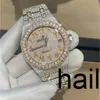 Cashjin Icedout Assista Hip Hop Men personalizado Iced VVS Diamond Moissnite Luxury Brand Sketon Watch A72E2709750