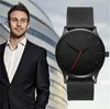 Saatı 2022 Moda Basit Erkekler Saatler Kahverengi Deri Bant Kuvars Askeri Ordu Spor Yok Marka Reloj Hombre