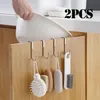 Hooks Rails 1/2 stks keukenkast deur rug haak handdoeken kleren badkamer accessoires opberg hanger hangende houderhooks