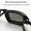 Professional Prescription Swim Glasses Optical Swimming Goggles Swim Pool Anti-fog Swimming Eyewear HD Electroplating Glggles G220422