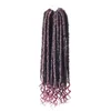 Déesse locs crochet dreadlocks extensions de cheveux kanekalon jumbo redoute coiffure ombre fausses boucles