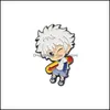 Pinsbrooches Jewelry Hunterxhunter Enamel Pin Custom Gon Killua Kurapika Leorio Hisoka broszka klapa