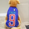 Abbigliamento per cani Gilet estivo per animali domestici Abiti ventilati per cani di piccola taglia Camicia in jersey di calcio da basket stampata in cotone Completo per gatti