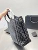 Icare Maxi Rose Shopping Bag in Gaby Quilted Lambskinl Large Capacity Lady Casual Tote Bag with Wallet 2023 Tiktok Ins Women Fashion