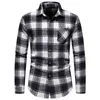 Vintage Plaid Laine Flanelle Chemise Hommes 2022 Hiver Épais Slim Fit À Manches Longues Hommes Robe Chemises Harajuku Streetwear Chemise xxl L220704