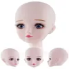 Dolls 60cm BJD Doll 22 Movable Coint 4D Simulation Eyes 13 Long Curly Hair White Skin Naked Body Fashion Doll Change Makeup Girl 220826