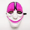 Maschera di Halloween in PVC Maschere spaventose per feste da clown Payday 2 per Maschere orribili Cosplay in maschera