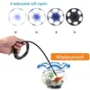 7mm 10m/5m/2m/1m Endoscope Camera Flexible IP67 Waterproof Micro USB Snake Inspection Borescope Cameras for Android Smartphone PC 2856