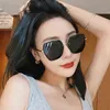 occhiali da sole di moda firmati da donna estivi occhiali polarizzati anti-ultravioletti grandi faccia tonda netti rossi nuovi coreani