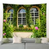 النسيج نافذة نبات زهرة السجاد الربيع السياج الخشبي الحديقة الأوروبية