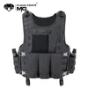 Gilets pour hommes MGFLASHFORCE Molle Airsoft Vest Tactical Vest Plate Swat Fis 220823