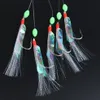 5 Packslot Ny Sabiki Soft Fishing Lure Rigs Bait Jigs Lure Soft Lure Borda Fake String Crystal Barbed Hook Fishing Lures19288125334