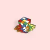 Melty Cube Enamel Pins Colorful Toy Brooch Bag Clothes Lapel Badge Cartoon Jewelry Gift for Kids Friends 6151 Q2