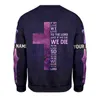 Rose Croix Jésus Squelette Personnalisé Votre Nom Casual Hoodie Printemps Unisexe Sublimation Zipper Pull Hommes Femmes s Sweat 220722