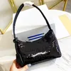 Axillaire dame pailletten schoudertas designer tassen bakken enkele mini halve maan handtas tas portemonnee luxe lederen mode kruis lichaam kwaliteit vrouwen groot