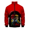 Heren Hoodies Heren sweatshirts 2022 Orangutan Grappig kostuum 3D Stand Kraag Hoodie Fashion Men Dames Zipper Jacket Lange mouw Homme