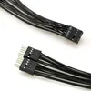 Kable komputerowe Złącza płyta główna HD Audio Extenle kabel 9pin 1 samica do 2 mężczyzn y rozdzielacz czarny na PC DIY 10 cm PackComputer