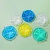 6pcs/Set Silicone Fresh Cover Food Grade Stretchable Fresh Lid Round Fruits Drink Wrap Seal Lids Reusable Kitchen Tools BH6483 TYJ