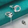 925 STERLING Silver Water Drops Boucle d'oreille pour les femmes Charme de mode Fashion Widding Party Party