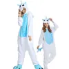 Dikiş Pijama Çocuklar Unicorn Onesies Çocuklar için Hayvan Karikatür Battaniye Bebek Kostüm Kış Erkek Kız Licorne Onesie 211130258P