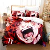 Japan Anime Tokyo Ghoul Set di biancheria da letto per bambini Fashion Copripiumino stampato 3d Single Double Queen King Size Dropshipping