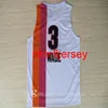 Vintage Men Basketball Jersey Dwyane 3 Wade 6 James Jersey arc-en-ciel noir blanc 100% cousu 3 Wade 6 James Basketball Shirt Taille S-2XL