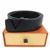 Famous brand Men Designers Belts Classic fashion luxury casual letter smooth buckle womens mens leather belt width 3.8cm with Orange box