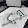 925 Sterling Silver Bracelet Usisex Designer Bracelets Luxury Cool Boy G Fashion Mens Women Men Chain Hight Bracelets D21091233Z