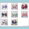 Hair Accessories 8 Color Baby Infant Kids Big Bow Tie Headbands Flower Headwraps Children Cute Princess Bands Drop Delivery 2021 Baby Dh28W