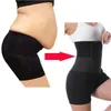 Kadın Gym Giyim Postpartum göbek zayıflama grubu bayanlar vücut şekillendirici bel bandı popo-kaldırma pantolon yüksek bel ter şort sarmal karın bellt