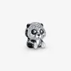 100% 925 Sterling Prata Sparkling Cute Panda Charms Fit Original Europeia Charme Pulseira Moda Jóias Acessórios