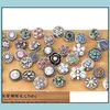 Cazibe bilezik mücevherleri 12mm anlık düğme karışık stil diy değiştirilebilir yığın düğmeleri noosa zencefil damla teslimat 2021 dkhz4
