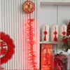 Strings 92 LED 1,35m lampe de pétard électronique avec lumière de corde sonore pour décoration de Nouvel An chinois