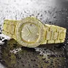 Montres-bracelets de luxe plein diamant montre femmes hip hop dames montres glacé femme wirstwatch étanche femme horloge goutte reloj 2022