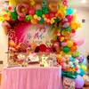 53PCSSet Children Candy Balloons Födelsedagsfest dekoration födelsedag ballonger sommarglass donuts godis festlig fest leverans 220527