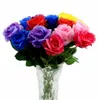 Bouquet de roses artificielles, 50 pièces/lot, ornement de salon pour la maison, décoration de mariage, cadeau de saint-valentin