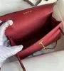 22cm Brand purse luxury clutch bag women designers mini handbag epsom Leather handmade stitching Red burgundy pink etc many colors to choose fast delivery