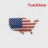 American Flag Flag Chin Alloy Car Naklejki US Flagi Dekoracje ciężarówek samochodowych