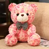 25cm cute plush toy bow tie hug bear doll for girls birthday present