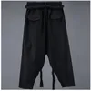 Мужские брюки весенне-летние брюки с заниженным шаговым швом, мужские широкие брюки, брюки-кюлоты в стиле ретро, шаровары, сценический наряд в стиле Ямамото 220509