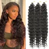 Africa Dreadlocks Synthetic Hair Extensions Wig Crochet Curly Hair Deep Wave Wavy