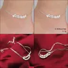 Anklets Jewelry Sexy Ankle Bracelets Beach New 925 Sterling Sier Double Layers For Women Boot Foot Drop Delivery 2021 Sawce