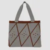 2022 Новый стиль одно плечо сумки Bump Chore Creative Arts вязаная сумка женская шерстяная сумка женская v8