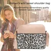 Kvällspåsar Kvinnor Snakeskin Leopard Splicing Ladies Purse Retro Kvinnliga Tassels Axel Messenger Bag Pu Leather Shell Crossbody