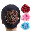 Girls Sequined crochet hair net Dance Skating Elastic Tie Bun Cover Hair Styling Tool For Women Hairnets