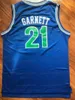 Custom kevin 34 garnett Basketball Jersey admirałowie liceum koszulki szyte biały niebieski czarny żółty dowolna nazwa numer rozmiar S-4XL