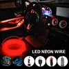 Strisce Insegna al neon Filo sotto l'auto Tubo flessibile flessibile Luci LED Striscia LED El Natale Anime/Corpo Donna/Camere Corda DecorStriscia LEDLED