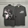 Мужские футболки, винтажная футболка ASKYURSELF Los Angeles, мужская и женская футболка Roar Dog, свободная посадка, топы с коротким рукавом, мужские